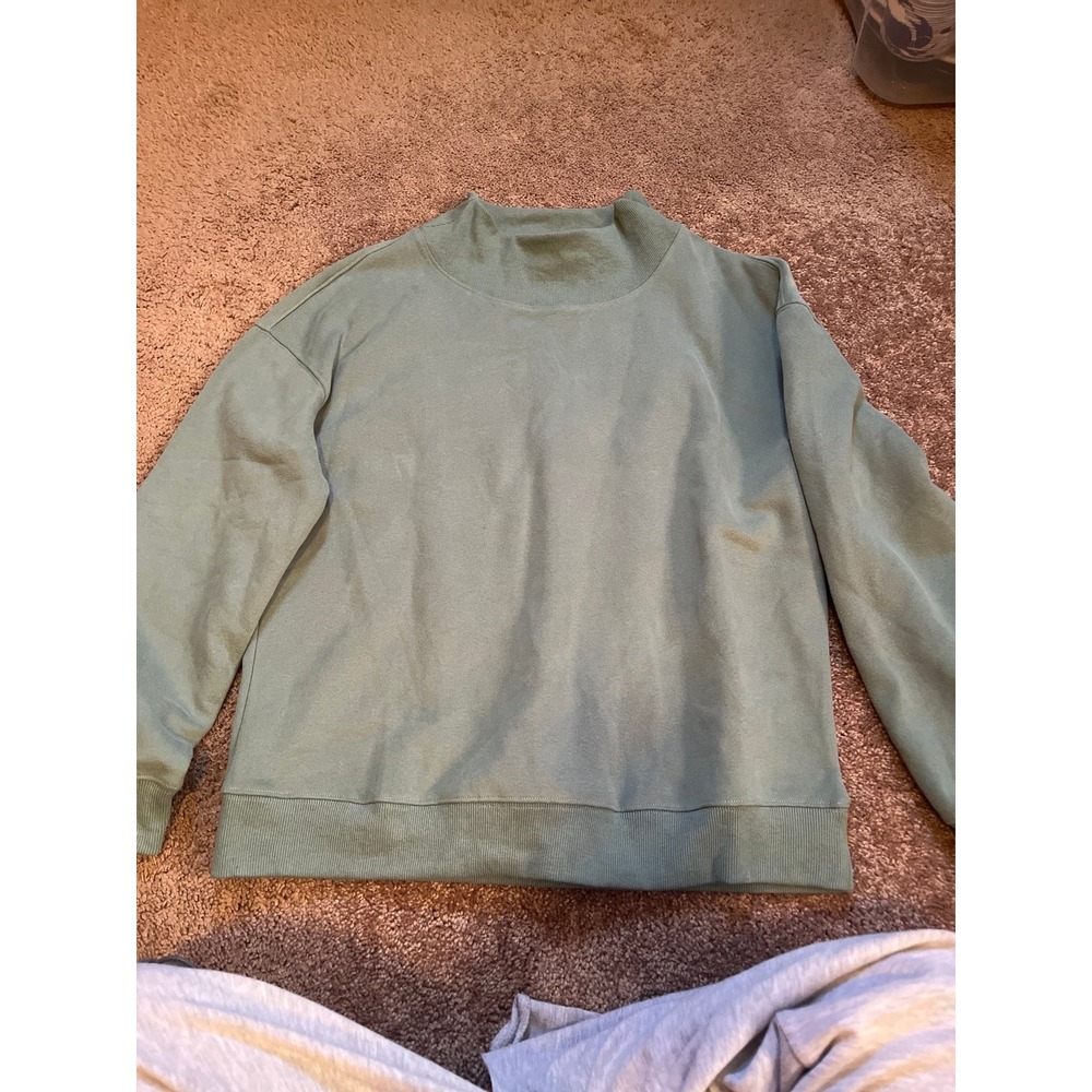 Green crew neck